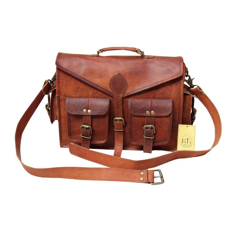 Men s Leather Messenger Bag