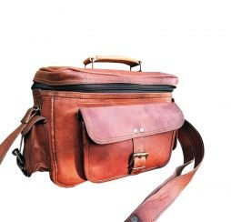 Vintage Leather DSLR Camera Bag