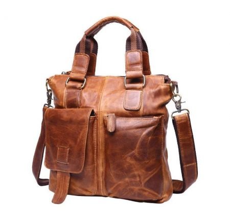 Retro Look Genuine Leather Women Tote Bag