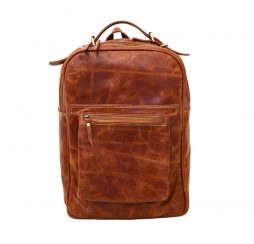 Unisex Genuine Leather Laptop Travel Backpack