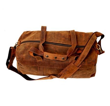 Distressed Leather Travel Bag