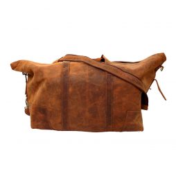Rugged Chic Vintage Leather Duffel Bag