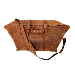 Rugged Chic Vintage Leather Duffel Bag