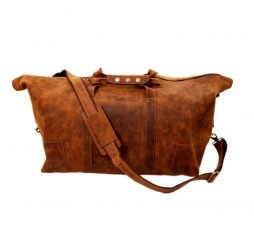 Rugged Chic Vintage Leather Duffel Bag